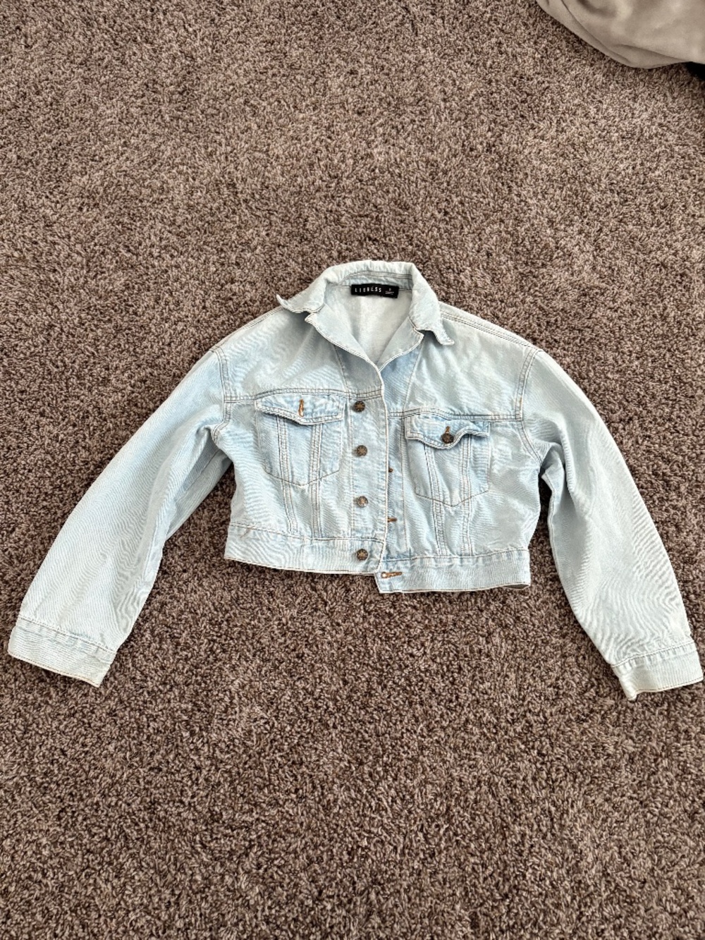Lioness light blue jacket cropped